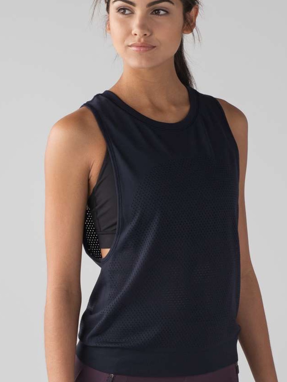 Lululemon Breeze By Muscle Tank Midnight Navy Blue - Size 12